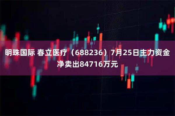 明珠国际 春立医疗（688236）7月25日主力资金净卖出84716万元